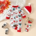 thumbnail image 2 of Baby Boys Girls Jumpsuit Hoodie Romper Baby Long Sleeve Straps with Love Printed Skirt Skirt for Romper Baby Girls Cute Kitty Kids Suspender Skirt Z0G-Red, 12-18 Months, 2 of 6
