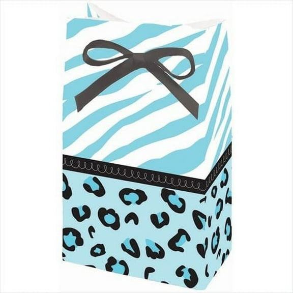 Sweet Safari Boy Paper Favor Bags w/ Ribbons (12ct)