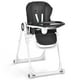 Babyjoy Chaise Haute Pliable avec 4 Roues Verrouillables Noir – image 1 sur 10
