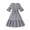 1#Black, variant on Tiijoy Big Girls Flare Sleeve Plaid Dress Casual Tiered Belted Midi Dress, Sizes 7-8