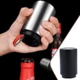 thumbnail image 3 of Billuyoard Abrebotellas automático de acero inoxidable, tapa de lata de vidrio con empuje hacia abajo, herramientas de apertura para fiesta de restaurante Cocina y Comedor Negro Billuyoard HA059629-04, 3 of 6