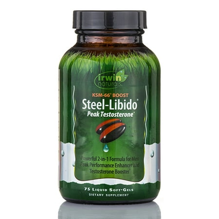Irwin Naturals Steel-Libido haute testostérone, 75 ct