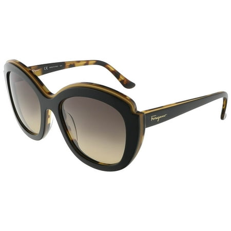 Black Havana Sunglasses - Salvatore Ferragamo SF726S 006 Black Havana Butterfly sunglasses