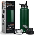thumbnail image 1 of Termo Magma Life Olive Acero Inoxidable 40 Oz con 3 Tapas para Café y Agua, 1 of 6