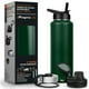 thumbnail image 1 of Termo Magma Life Olive Acero Inoxidable 40 Oz con 3 Tapas para Café y Agua, 1 of 6