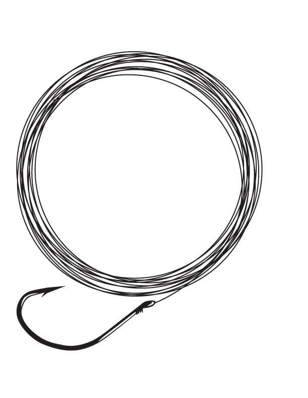 Gamakatsu Hameçon Français Snell #4, Rouge