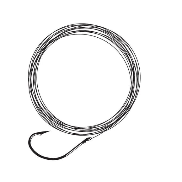 Gamakatsu French Hook Snell #4, Red