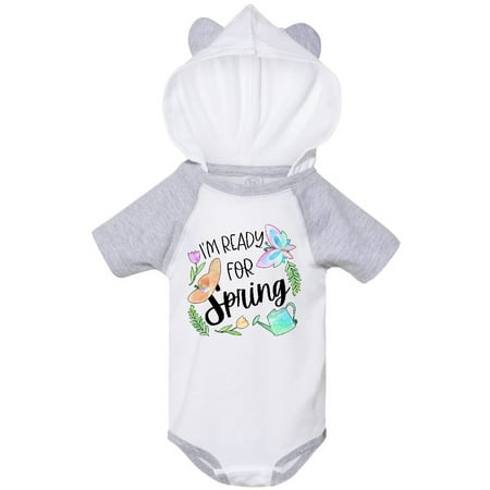 

Inktastic I m Ready for Spring Butterfly Hat and Watering Can Gift Baby Boy or Baby Girl Bodysuit