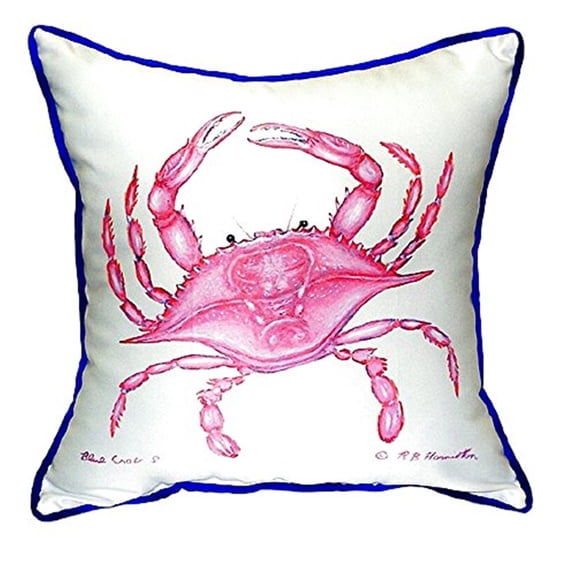 Crab Indoor/Outdoor Throw Pillow