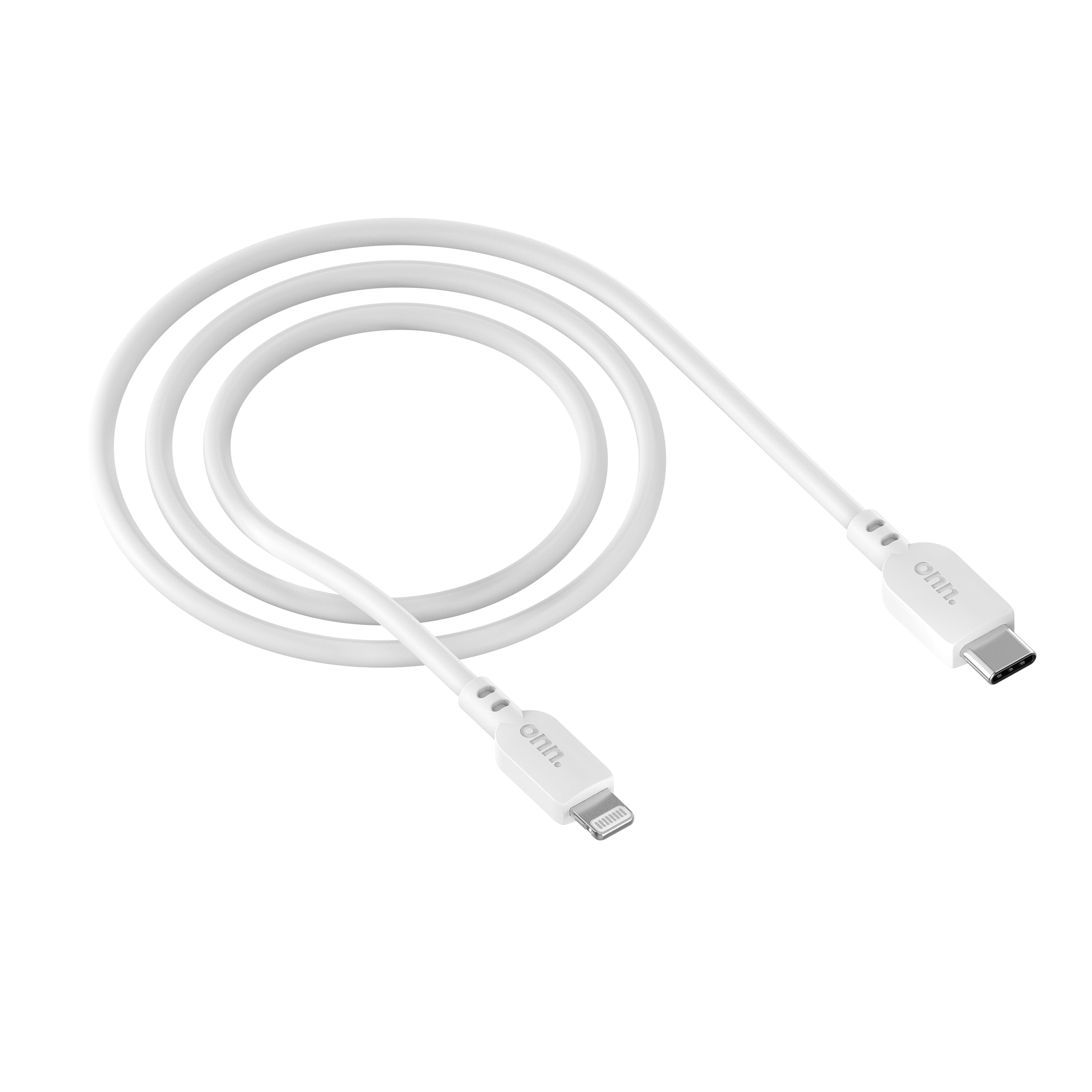 Onn. 3 feet Lightning to USB-C Charging and Data Cable for iPhone
