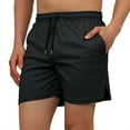 thumbnail image 3 of Men's Casual Shorts Foam Star Mens Shorts with Pockets Athletic Elastic Waistband 10 Star Short All Threads Men 15763 Mens Tie Band Athletic for with Pockets Men's Casual Black M, 3 of 6