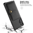 thumbnail image 2 of Samsung Galaxy Note 10 Plus Wallet Case, Dteck Heavy Duty Hard Silicone Shockproof Case Flip Leather Card Holder Protective Cover For Samsung Galaxy Note 10+ 6.8 inch, Black, 2 of 9