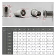 thumbnail image 2 of 10pcs New M3 M4 M5 M6 M8 M10 M12 Tool Set Threaded Rivet Flat Head Insert Nutsert Cap Stainless Steel Rivnut 10PCS M6, 2 of 8