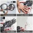 thumbnail image 3 of Balery American Flag Eagle Art Felpudo de franela, resistente a las manchas y a la decoloración, para uso interior y exterior, fácil de limpiar, 40 x 60 cm, 3 of 7