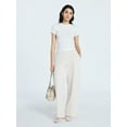 thumbnail image 3 of Scoop Women’s Stretch Cotton Blend Baby Tee with Short Sleeves, Sizes XS-XXL, 3 of 5