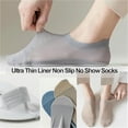 thumbnail image 6 of Zeanaturals Ultra Thin Liner Non Slip No Show Socks, Womens Men Soft Breathable Ice Silk Sock oft Lightweight No Show Sock, 6 of 7