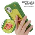 thumbnail image 5 of Dteck for iPhone 14 Plus Case with Double Ring Stand, Heavy Duty Silicone +PC Military Grade Shockproof Back Cover for iPhone 14 Plus,Avocado, 5 of 6