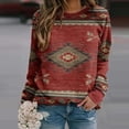 thumbnail image 1 of Puntoco Moda Mujer O-cuello Camiseta de manga larga Otoño Impresión Blusa suelta tops Sudadera Puntoco Puntoco-3746, 1 of 8