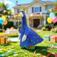 thumbnail image 5 of Sruoe Porch Goose Outfits, Blue Dinosaur Costume Goose Clothes Dress, Duck Clothes for 23" Cement Lawn Goose, Cartoon Garden Goose Clothing, Goose Costume for Courtyard Porch Outdoor Decor, 5 of 7
