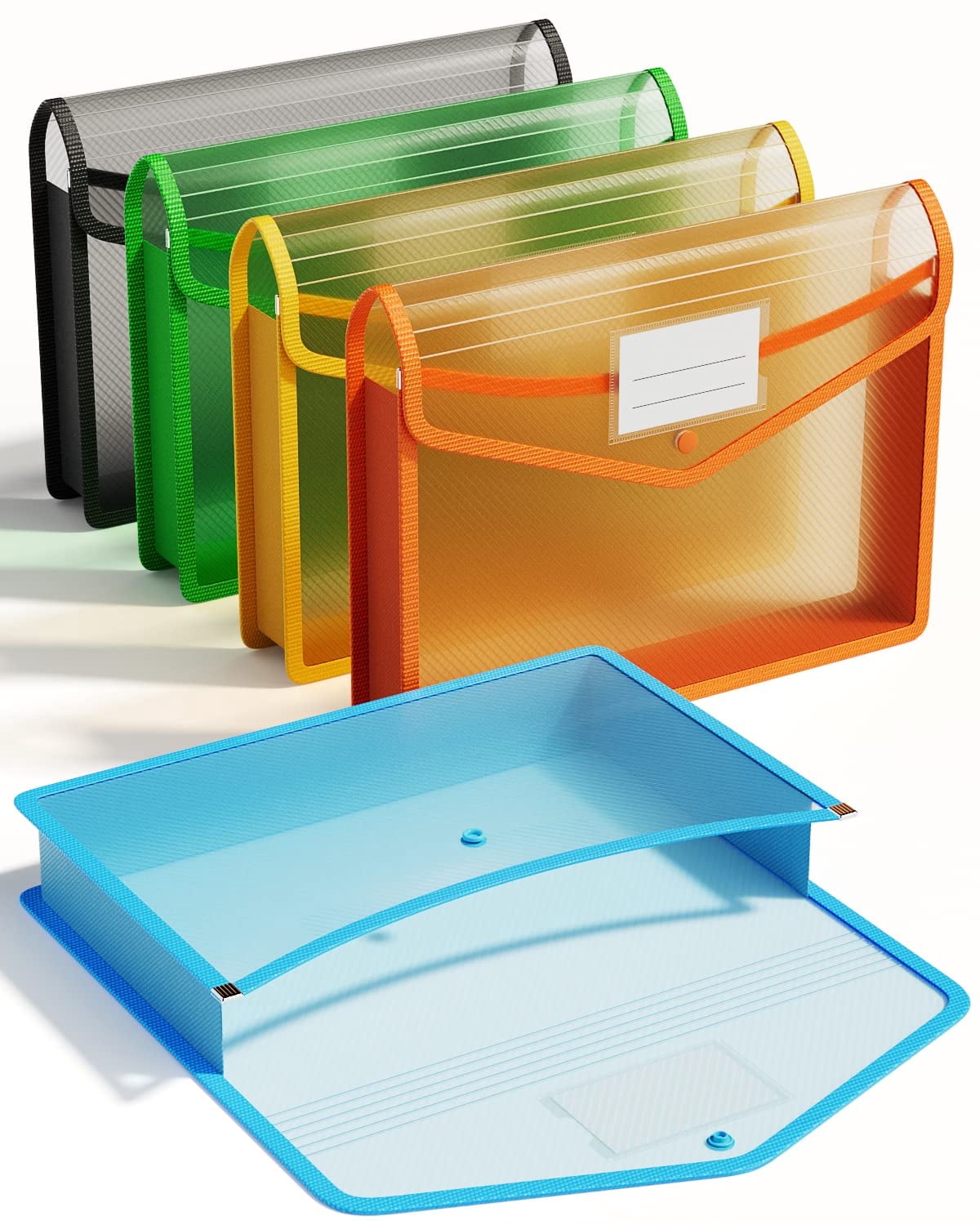 Universal Transparent Deluxe Locking Project Files with CD-ROM