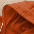 thumbnail image 5 of Girl Hoodie Fall Winter 7-8 Years Sweatshirt Color Solid Zip Jackets Long Hoodie Top Sleeve Up Girls Kids Boys Coat&jacket Girls Tops ,Orange, 5 of 5