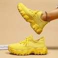 thumbnail image 6 of Pandaie Women's Fashion Walking Shoes Orthopedic Platform Slip on Sneakers Arch Support Gym Workout Athletic Work Casual Tennis Running Shoe Yellow Size 6.5, 6 of 9