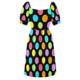 thumbnail image 5 of Neon - Bubbles BLK Sleeveless Dress Summer women's clothing long dress women long sleeve dresses women party dresses, 5 of 6