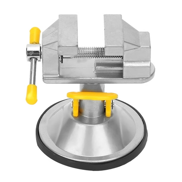 Mesa de tornillo de banco, mesa de tornillo de banco con rotación de 360 grados, mesa con ventosa, diseño elevado