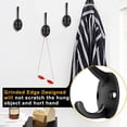 thumbnail image 2 of ZHAOCHENG Perchero de pared Vintage, gancho de Metal para sombrero, gancho Retro para baño, cocina, perchero (negro), 12 Uds., 2 of 5