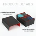 thumbnail image 4 of lionlar Étui de Rangement pour Cartes, Support à Double Pochette Multifonctionnel, 400+ Usages Multiples, Noir Rouge, 4 of 9