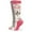 Pink/Gray, variant on Womens Socks, Camo Merino Wool Outdoor Boot Socks, 2 Pairs