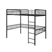 DHP Tommy Full Metal Loft Bed, Black