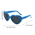thumbnail image 3 of Heart Sunglasses for Women Men Oversized Trendy Love Shaped Sunglasses Retro Lovely Fashion Cute Sun Glasses, 3 of 4