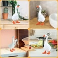 thumbnail image 3 of Minibee Desk Goose Key Holder, Cute Desktop Goose Statue Resin Duck Figurine, 6.5" Funny Keychain Hanger for Home Office Desk Decor, 3 of 15