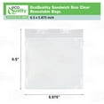 thumbnail image 3 of EcoQuality Clear Resealable 6.5x5.875 Inch Food Storage Sandwich Bags with Press Seal for Meal Prep, Travel, Portioning and Snacks, Durable Storage Solution (1000), 3 of 5