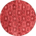 thumbnail image 1 of Ahgly Company Indoor Round Oriental Red Industrial Area Rugs, 8' Round, 1 of 4