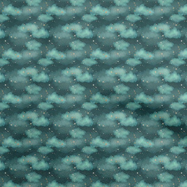 oneOone Rayon Dark Green Fabric Galaxy Fabric For Sewing Printed Craft Fabric By The Yard 56 Inch Wide