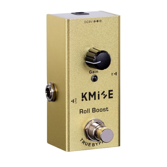 lotmusic Pedal de efectos de guitarra eléctrica Mini tipo único DC 9V True Bypass (Roll Boost)