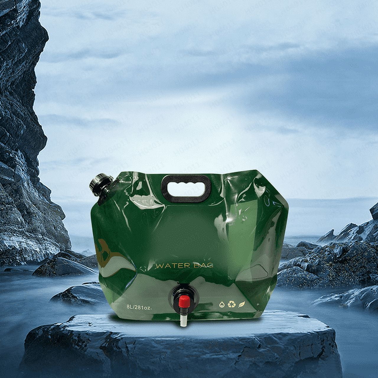10 Liter Foldable PE Water Bag – Food-Grade Collapsible Jug For Camping, Hiking, Picnics, Car Cleaning, Portable Hydration Storage 3 thumbnail image