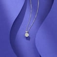 thumbnail image 2 of 2.00 Ct YG Plated Sterling Silver Cushion Cut Moissanite Solitaire Pendant Necklace for Women – Square Dainty Jewelry Gift, 2 of 6