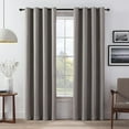 thumbnail image 2 of eTeckram Energy Saving Wrap Around Blackout Return Adjustable Window Curtain Metal Rod Set, 5/8 inch Diameter,28"-48",Black, 2 of 6