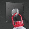 thumbnail image 2 of 5/10/20/30/40 Uds gancho autoadhesivo gancho de pared de puerta transparente estante de carga pesada para niños cocina baño toalla llavero gancho adhesivo, 2 of 5