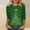 Green, variant on Christmas Tree Printed T-Shirt for Women Loose Fit Round Neck Holiday Graphic Tee Green 5XL