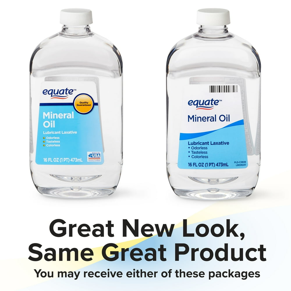 Equate Mineral Oil Lubricant Laxative Liquid for Constipation, 16 fl oz