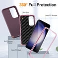 thumbnail image 2 of Ancove for Samsung Galaxy S24 Rugged Case,Military Grade Drop Test Heavy Duty Shockproof Frosted Matte Dual Layer Protective Phone Cover for Galaxy S24,Purple+Pink, 2 of 7