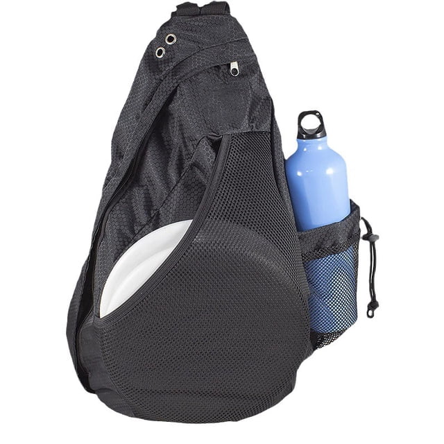 Disc Golf Bag with Retriever Holder and Storage Pockets, Disc Golf Backpack with 8-10 Disc Capacity, Deluxe Bag(oniy bag)