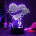 thumbnail image 1 of Valentine's Day Love Rose Flower Department 3d Small Night Lamp Creative Acrylic Led Visual Atmosphere Small Table Lamp, 1 of 1