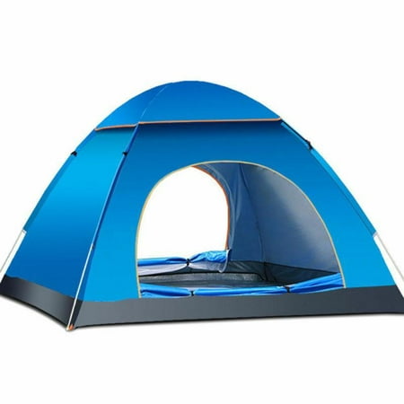 CAMPING TENT - WATERPROOF 3-4 PERSON CAMPING TENT QUICK AND EASY SET UP SHELTER FOR OUTDOORS MOUNTAIN BEACH HIKING