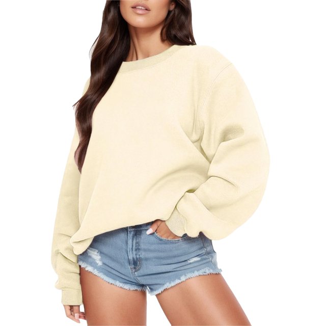 VBARHMQRT Skeleton Sweatshirt Womens Daily Home Outdoor Workout Solid Long Sleeve O Neck T Shirt Top Sweatshirt