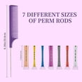 thumbnail image 2 of 65 Pcs Hair Perm Rods Set, Plastic Perming Rods Cold Wave Rods Hair Curling Rollers Set with Steel Tail Comb for Salon Home Hairdressing Styling, 2 of 7
